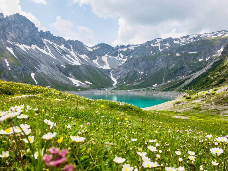 Lünersee im Frühling (c) Andreas Haller - Montafon Tourismus GmbH
